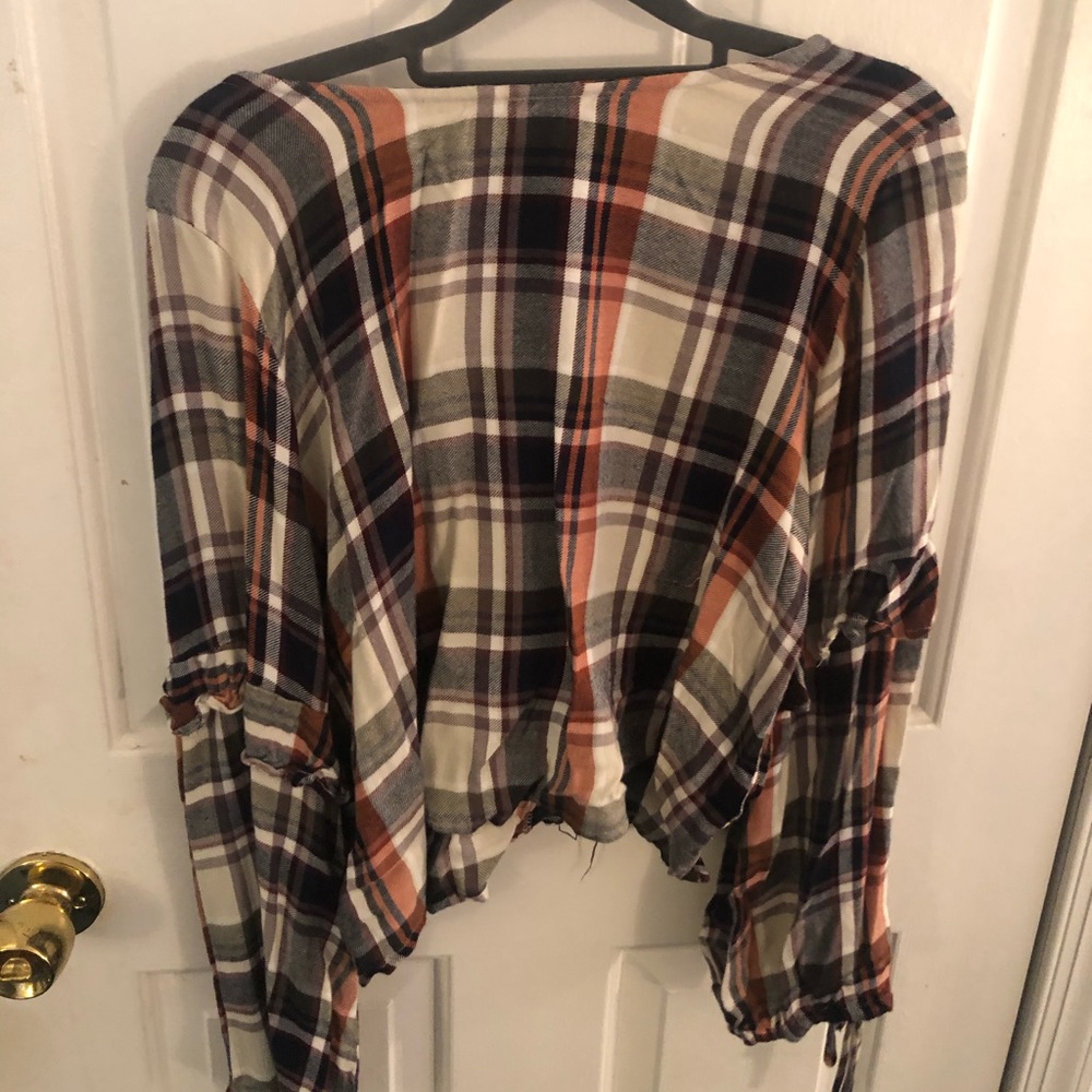 Plaid blouse